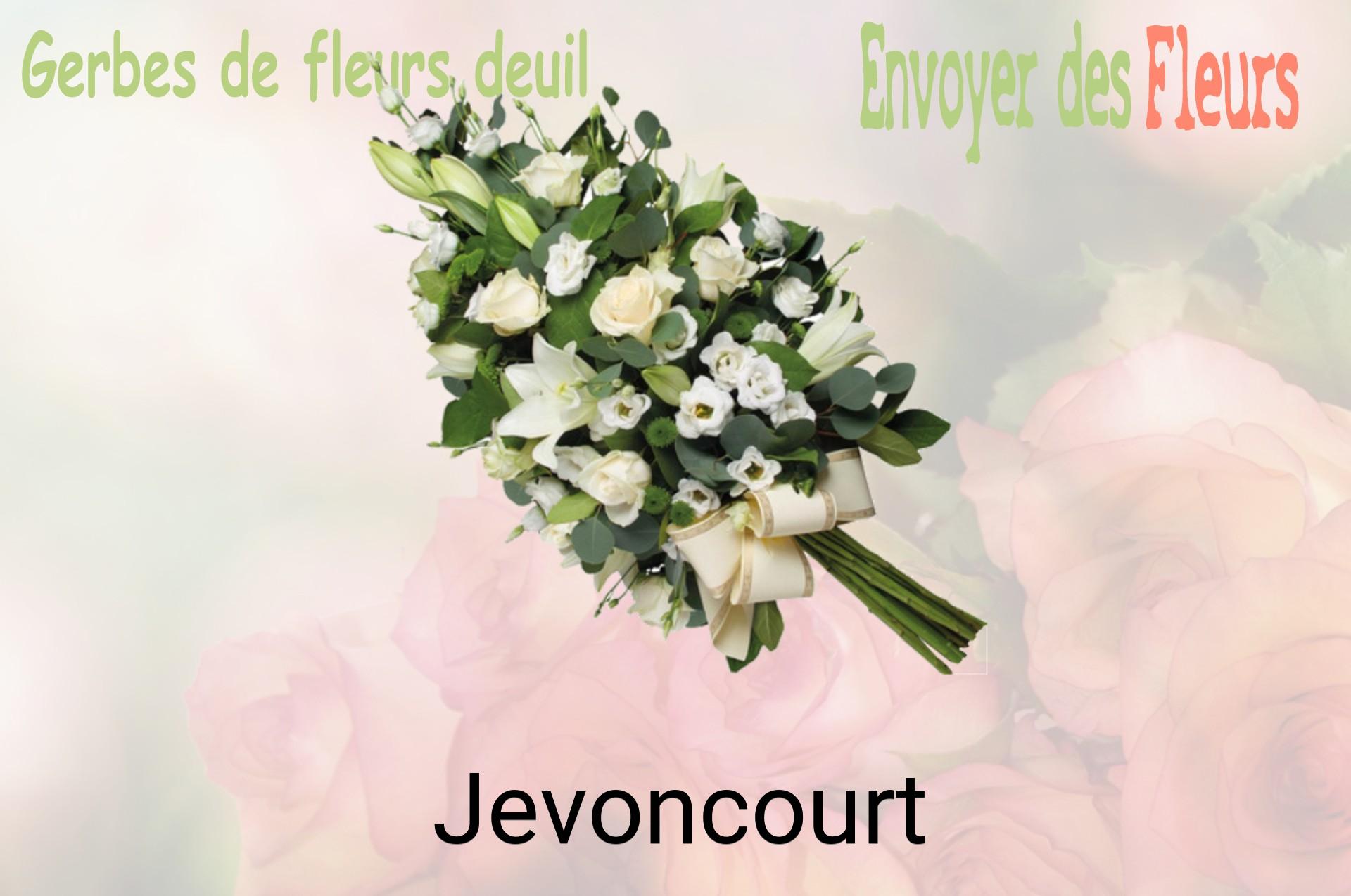 Gerbe de fleurs de deuil livrée à Jevoncourt